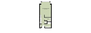 Studio 1 Bath  Income Qualified A1