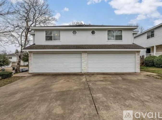 A two-car garage is available for rent.