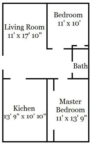 2 Bedroom Garden Floor Plan 2