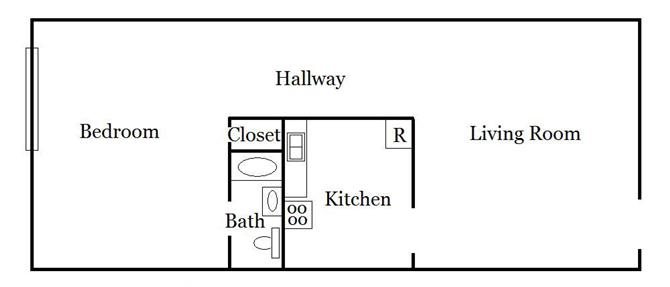 1 Bedroom Unit Plan A Floor Plan 1