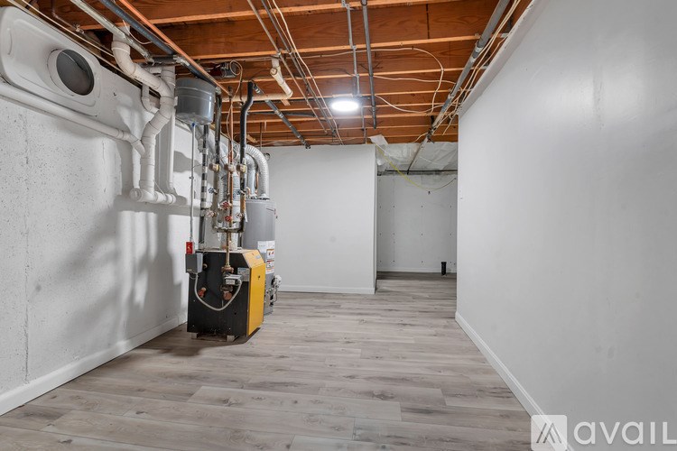 A room with a floor heating system installed.