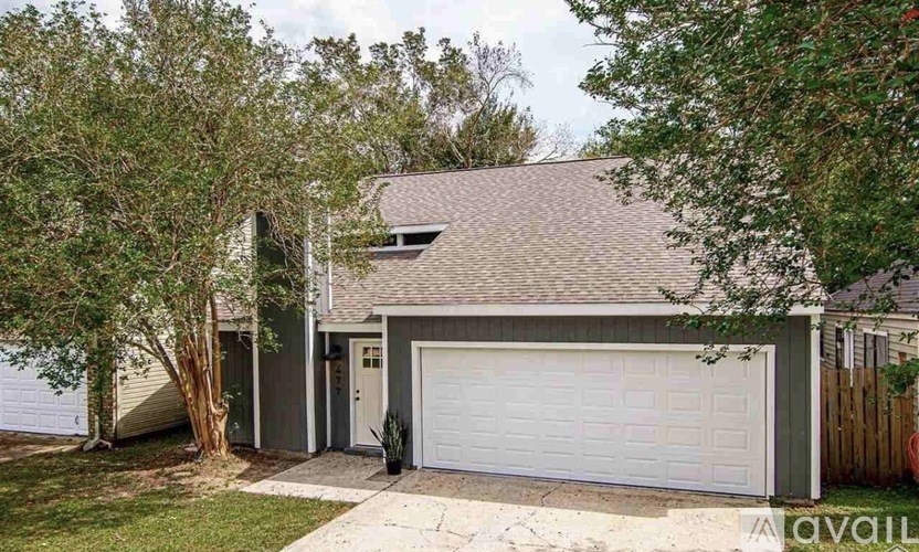 A two-car garage is available for rent.