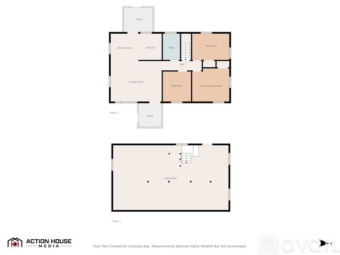A floor plan for a house with a living room, dining area, kitchen, and bathroom.