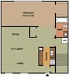 1 Bedroom Garden