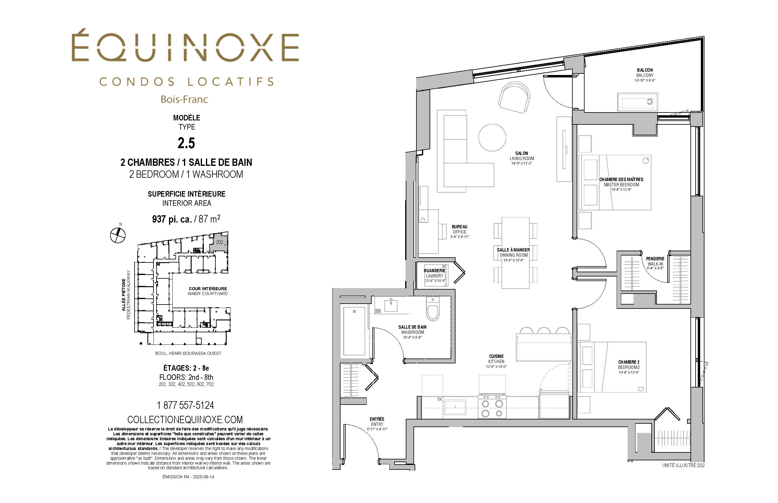 Bois Franc 2 bed 1 bath