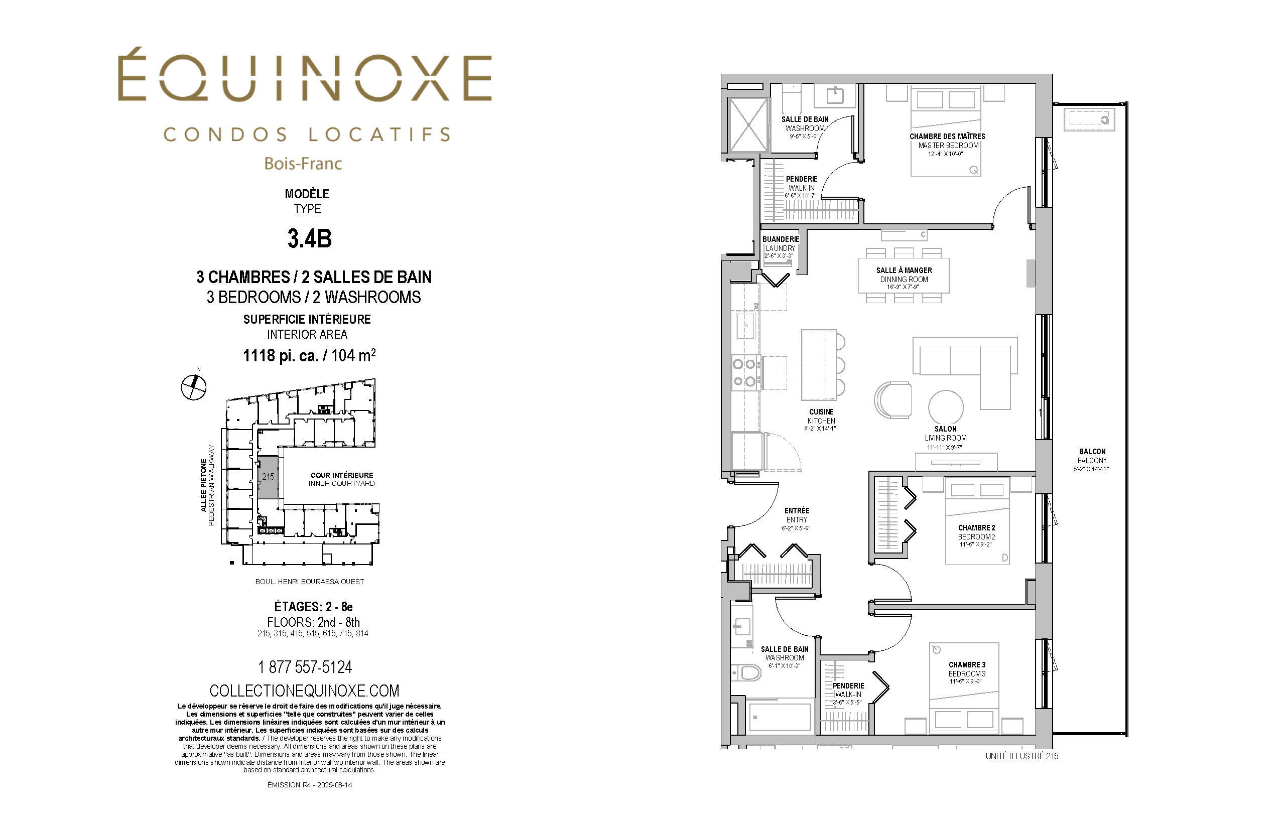 Bois Franc 3 bed 2 bath