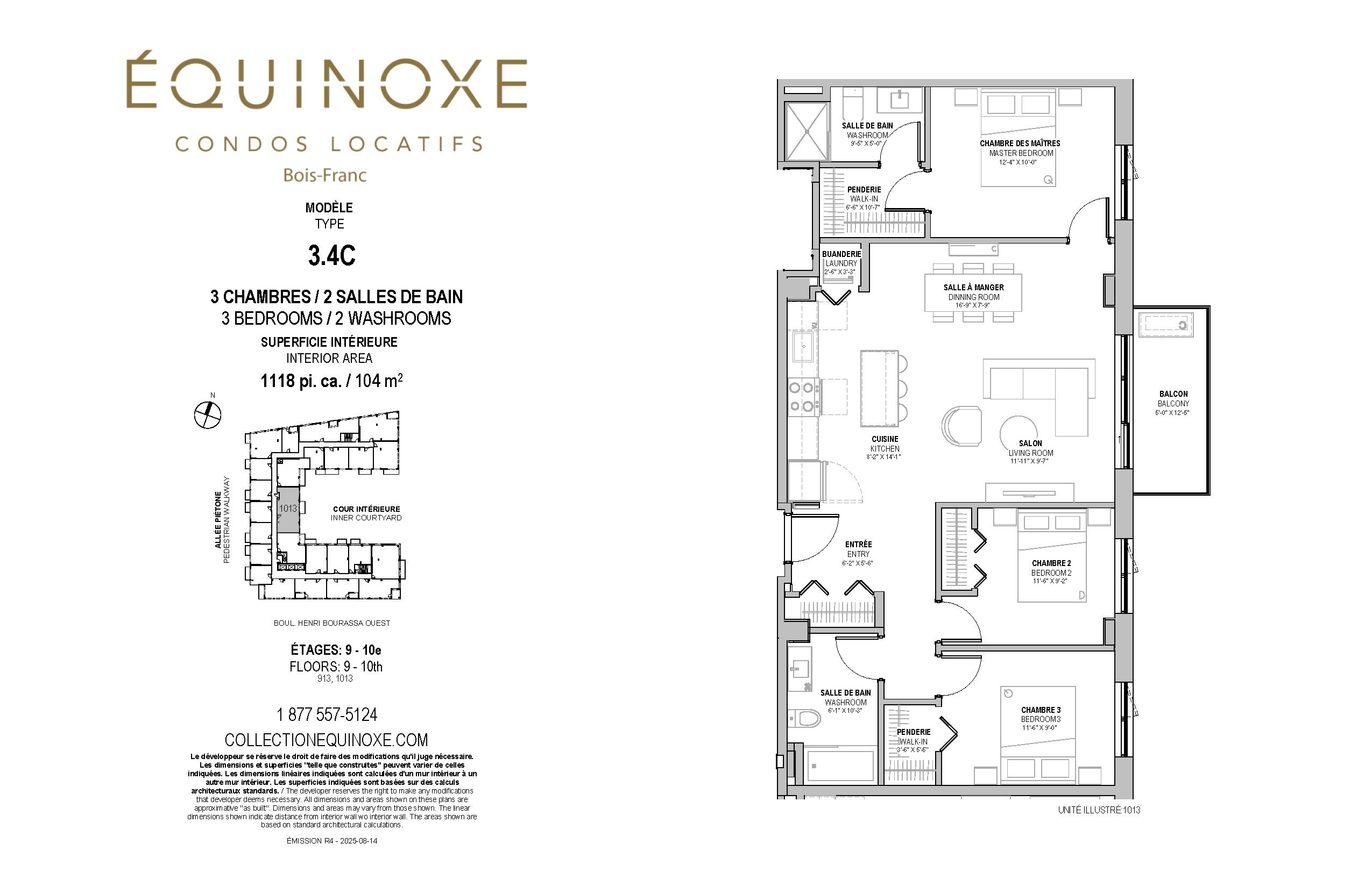 Bois Franc 3 bed 2 bath