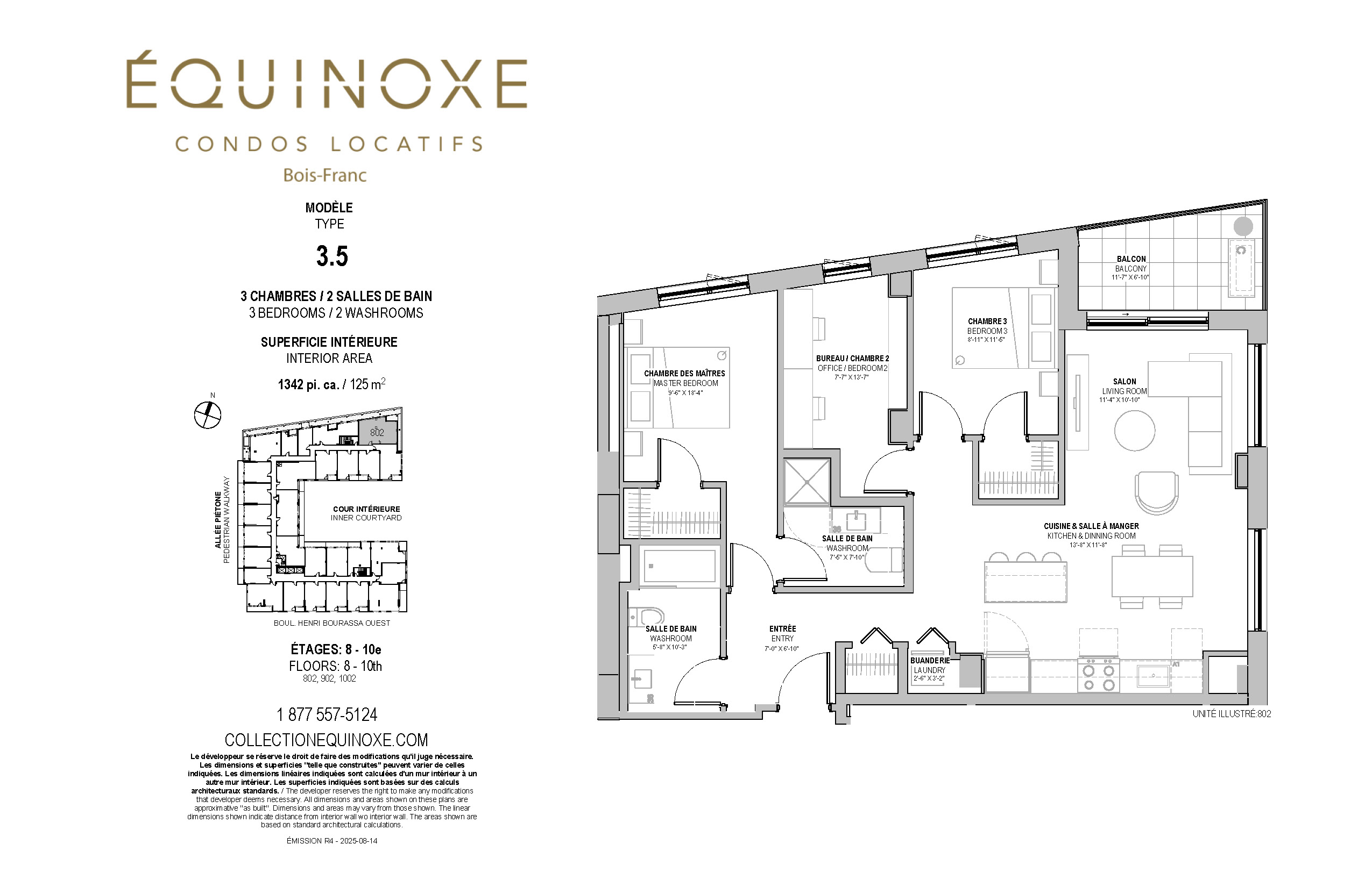 Bois Franc 3 bed 2 bath