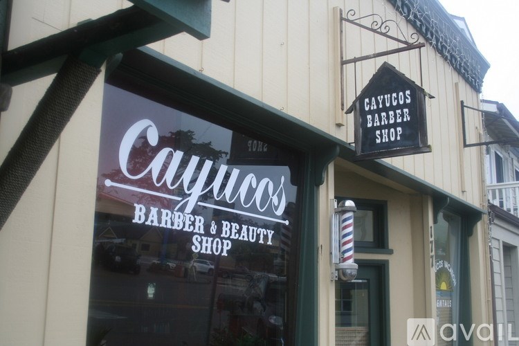 A barber shop named Cayucos is available for business.