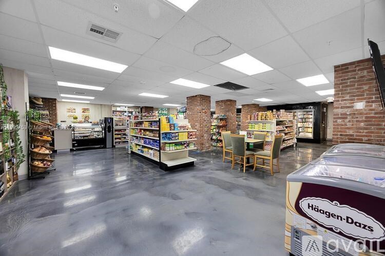 A store with a Haagen Dazs ice cream display in the foreground.