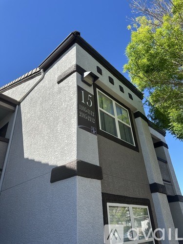 A grey building with the number 15 on it.