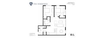 2 bedroom 1 Bath