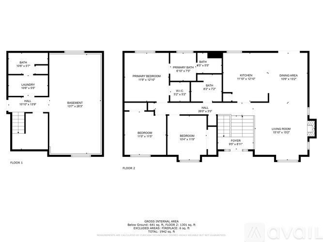 A floor plan for a two-story home with a garage and a living room.