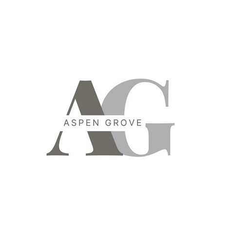 The image shows a logo with the letters "A" and "G" designed to look like a grove.