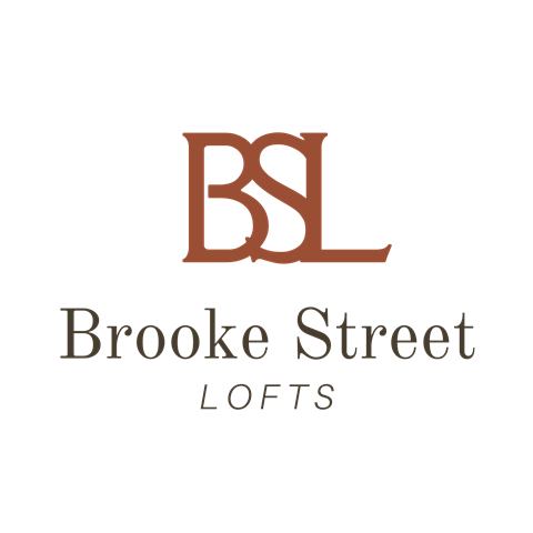 A logo with the letters BSL and the words Brooke Street Lofts.