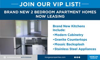 join our vip list of brand new 2 bedroom apartment homes  brand new kitchens