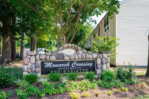 the sign to the front of themonarch cruising apartments building