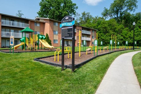 our apartments have a playground for kids to play