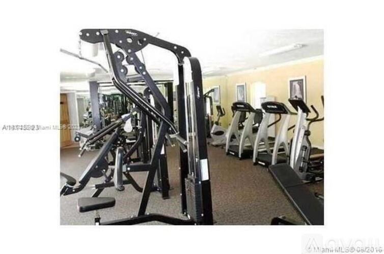 A gym with a row of treadmills and a row of exercise bikes.