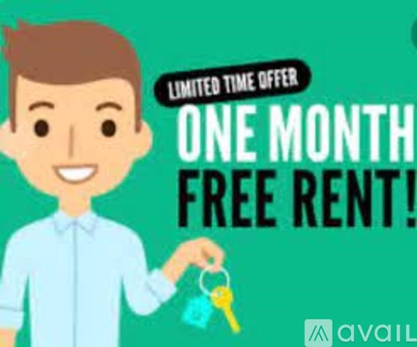 A man is offering a limited time offer of one month free rent.