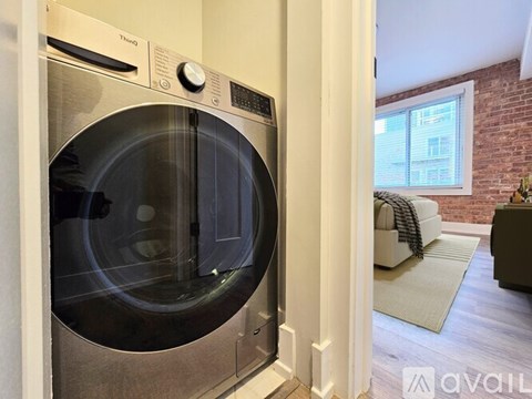 A Thing washing machine in a modern home.