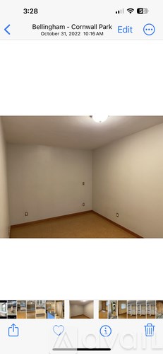 A series of images showing a room with a white wall and wooden floor.