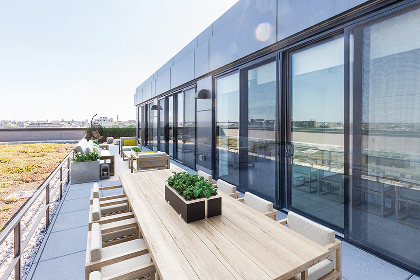Penthouse balcony