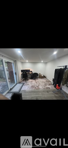 A room with a lot of debris on the floor.