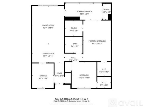 A floor plan of a house with a living room, dining area, kitchen, and several bedrooms.