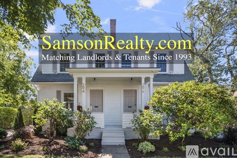 A house with the text "SamsonRealty.com Matching Landlords & Tenants Since 1993" overlaid on it.