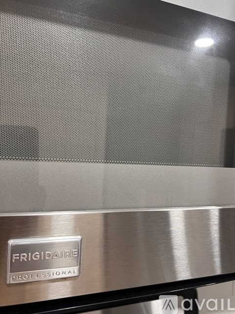 A stainless steel fridge with the label "Frigidaire Professional" on it.