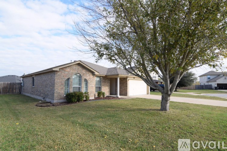 A house with a tree in front of it.