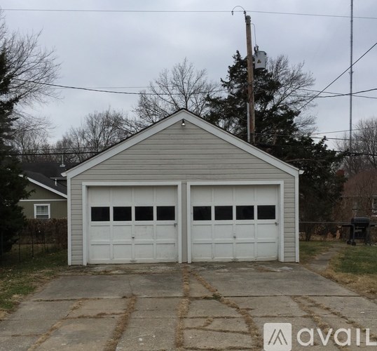 A two-car garage is available for rent.