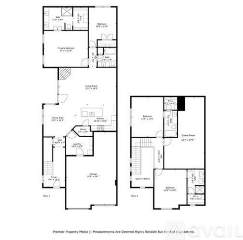 A black and white image of a floor plan for a property.