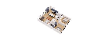 2 bed 2 bath