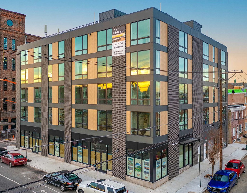 A modern building with a glass facade and a sign that reads "The Terrace at Union Station.".