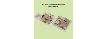 Bi-Level 1-Bedroom / Live-Work