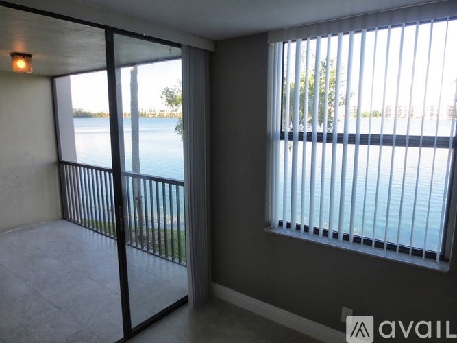 A balcony with a view of the water.