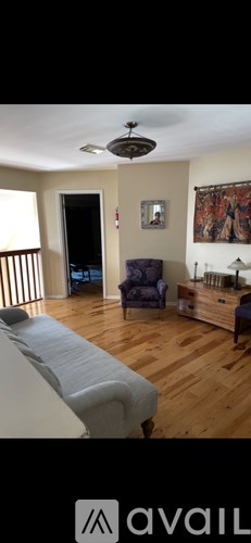 A living room with a couch and a chair.