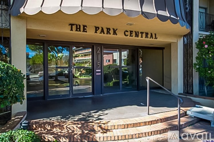 The front of a building called The Park Central.