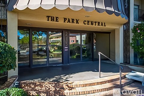 The front of a building called The Park Central.