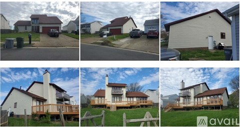 A collage of different houses with varying designs and features.