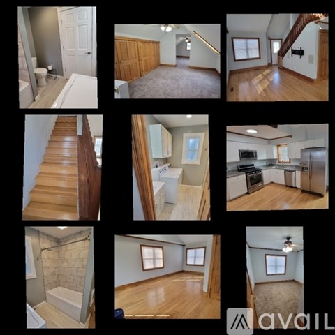 A series of images showing different rooms of a house.