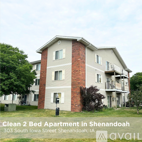 A clean 2 bedroom apartment in Shenandoah is available for rent.