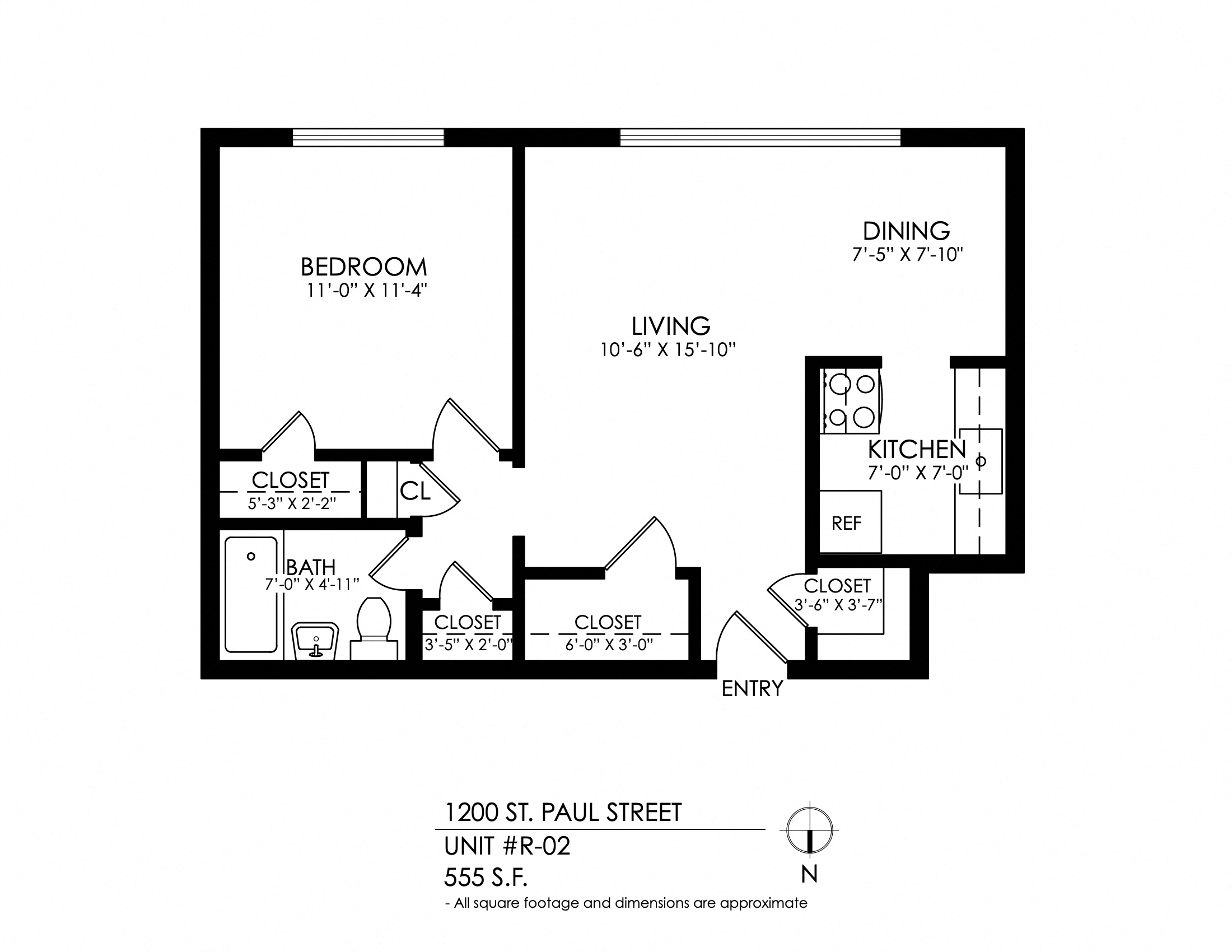 1 Bedroom x 1 Bathroom