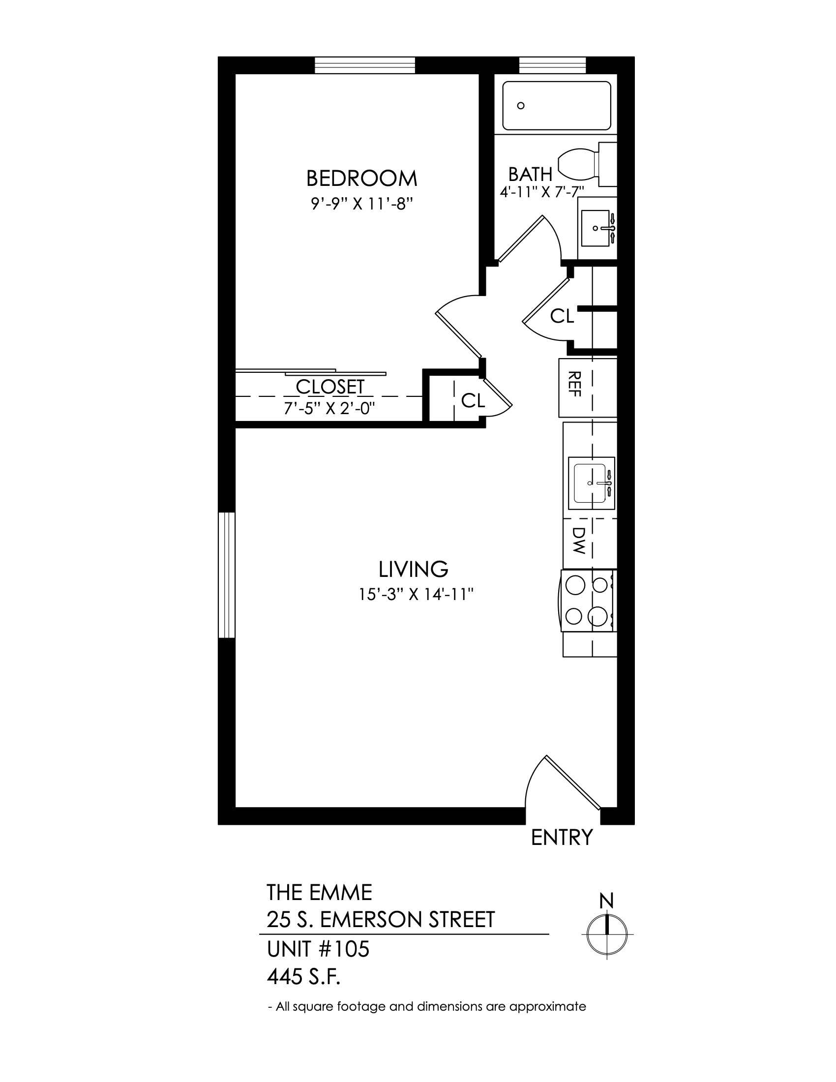 1 Bedroom x 1 Bathroom