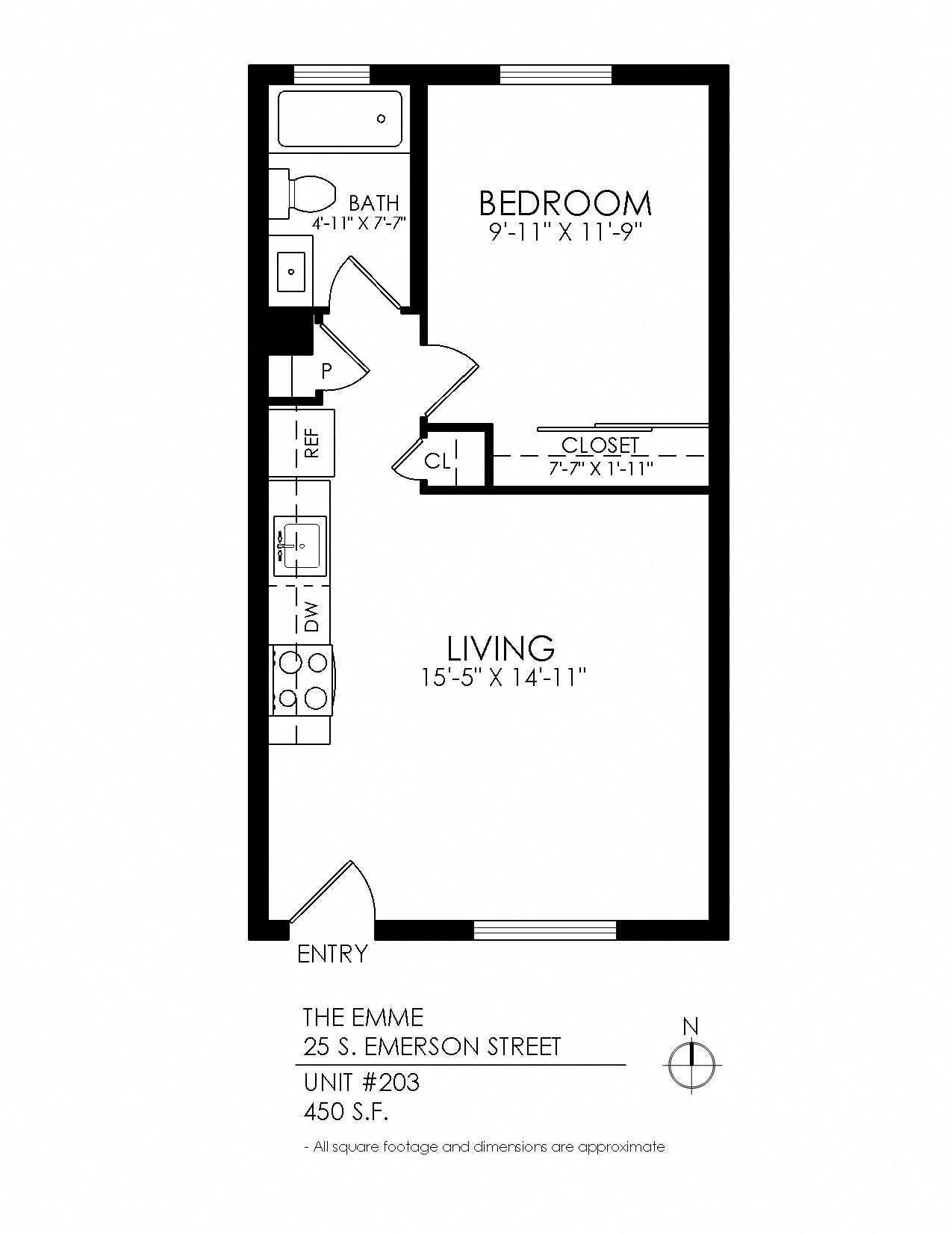 1 Bedroom x 1 Bathroom