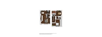 2 Bedroom 1 Bath Townhome