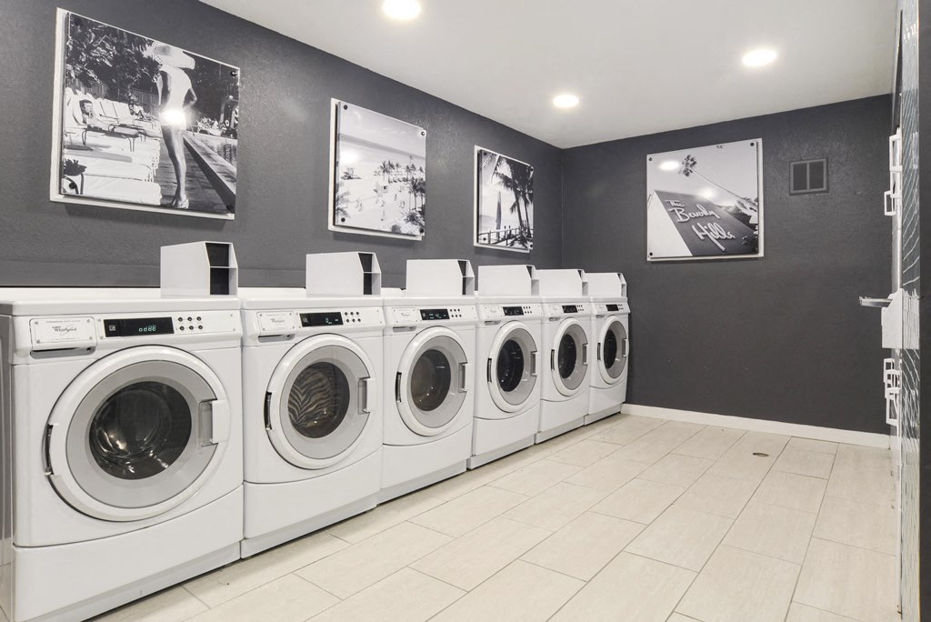 residents laundromat room