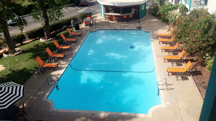 Over view of the pool
